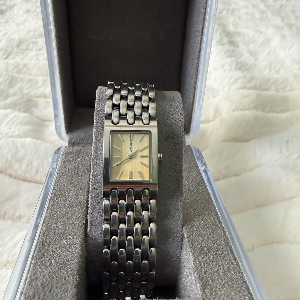 DKNY Silver Women's Rectangular Watch